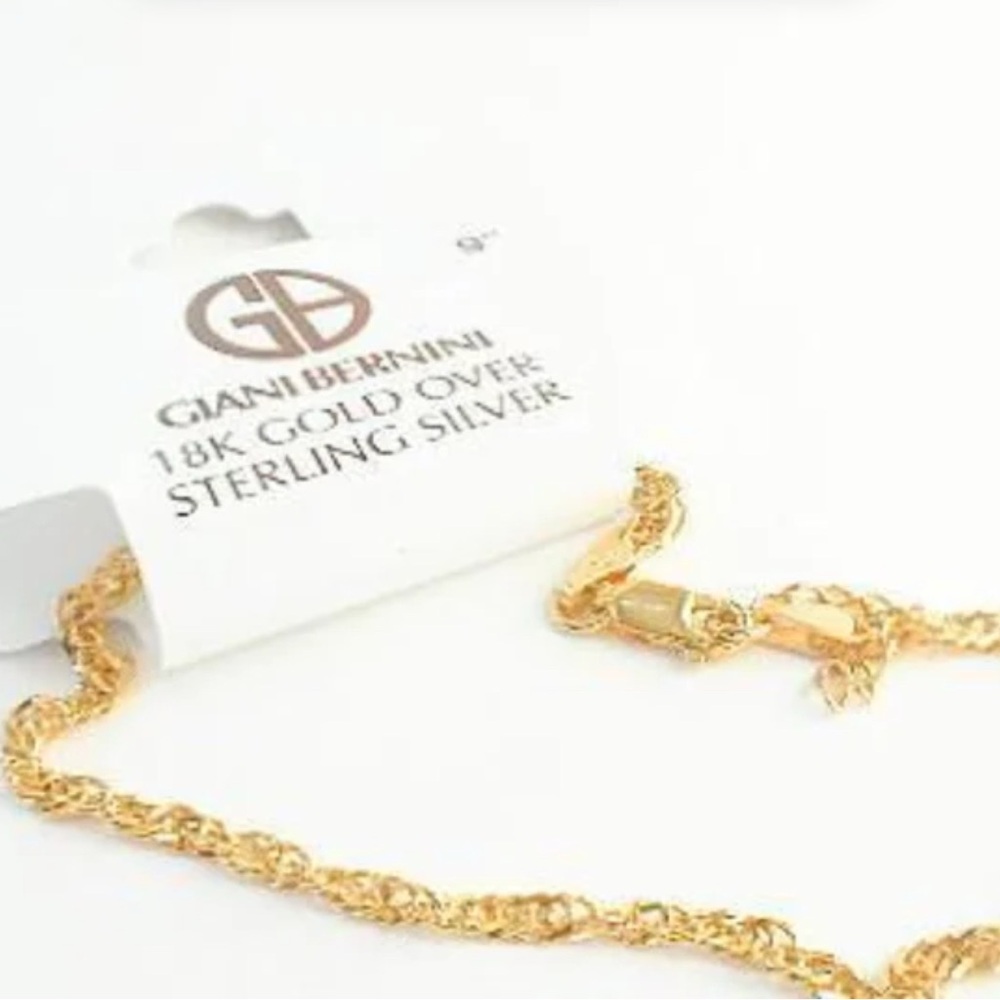Giani Bernini 18k Gold Over Sterling Silver Ankle bracelet